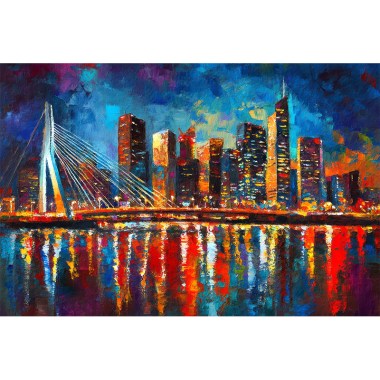 Erasmusbrug Rotterdam Schilderij 